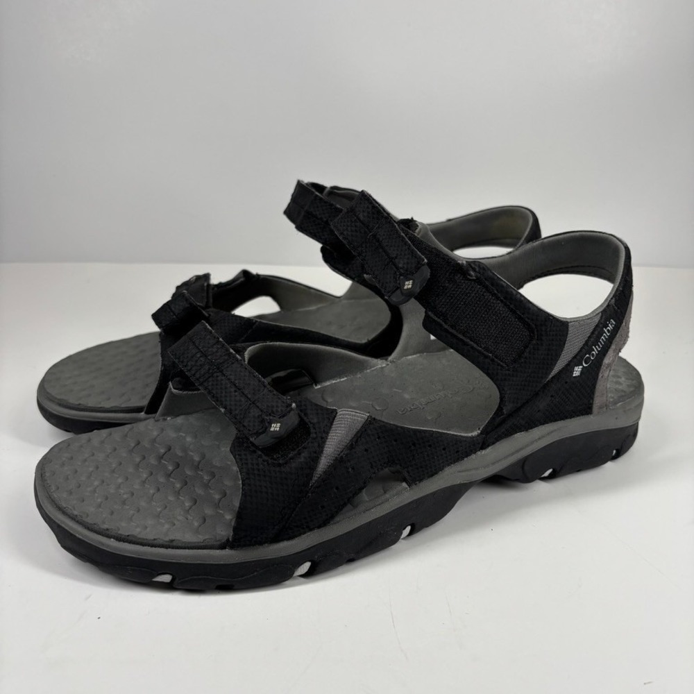 Columbia Surf Tide Sandal II Men's 13 Black Hiking Trail Water Sandal BM4176-010